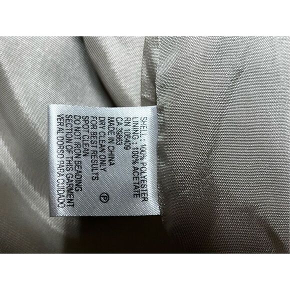 Antonio Melani Sleeveless Princess Metallic Embellished and Pleated Dress Size 2 - Picture 5 of 6